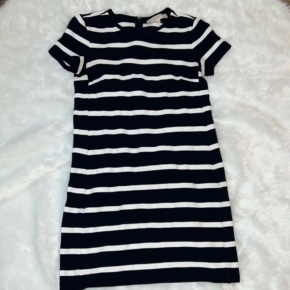 Loft mini ribbed dress